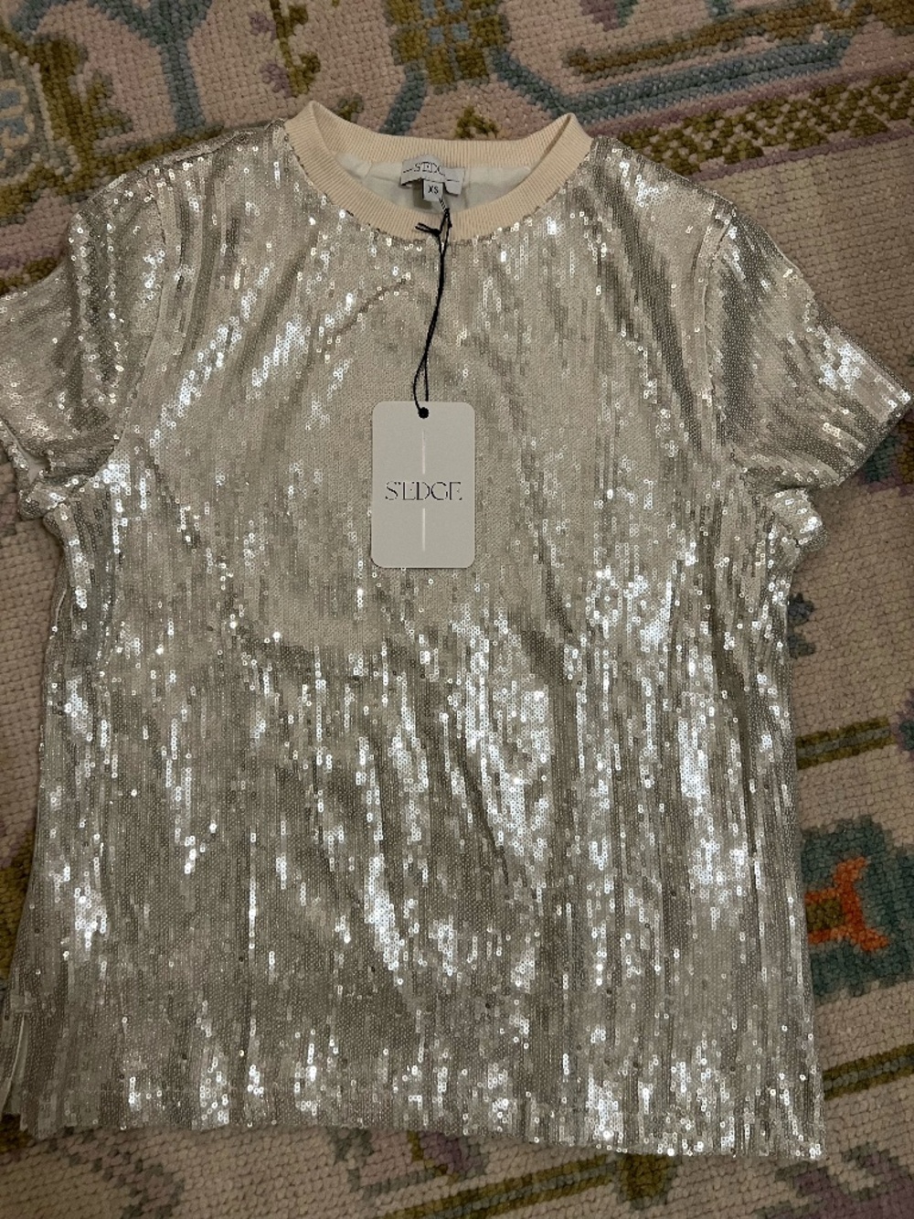 SEDGE sequin top